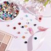 Olycraft 240Pcs 12 Style Camellia Transparent Resin Cabochons MRMJ-OC0003-41-6