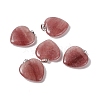 Natural Strawberry Quartz Pendants G-G956-B59-FF-1