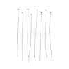 Tarnish Resistant Stainless Steel Flat Head Pin Jewelry Findings X-STAS-E023-0.6x35mm-1