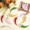 12Pcs 6 Colors Opaque Acrylic Big Pendants FIND-ME0003-97-3