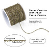 Brass Coated Iron Flat Cable Chains CH-TAC0007-01AB-13