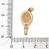 304 Stainless Steel Micro Pave Cubic Zirconia Pendants STAS-D305-02G-A-3