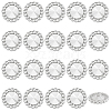 AHADERMAKER 20Pcs Alloy Rhinestone Shank Buttons BUTT-GA0001-19A-1