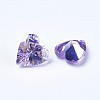 Cubic Zirconia Pointed Back Cabochons ZIRC-WH0001-C07-2