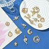 10 Styles Alloy Crystal Rhinestone Pendants FIND-YW0005-21-3