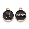 Alloy Enamel Pendants ENAM-S124-01B-08H-1
