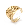 12Pcs Ion Plating(IP) 304 Stainless Steel Open Cuff Rings RJEW-G312-02G-2