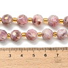 Electroplated Natural Druzy Geode Crystal Beads Strands G-F833-P01-10mm-6