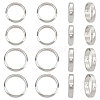 Unicraftale 16Pcs 2 Styles 201 Stainless Steel Bead Frames STAS-UN0042-91-1