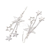 304 Stainless Steel Dangle Earrings EJEW-TA00431-4