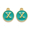 Golden Plated Alloy Enamel Charms ENAM-Q437-15X-1