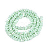 Electroplate Opaque Glass Beads Strands EGLA-Q139-01A-C13-2