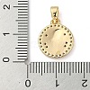 Brass Micro Pave Cubic Zirconia Pendants KK-U045-07G-2