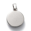 304 Stainless Steel Resin Pendants STAS-G155-01P-A-2