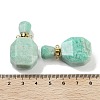 Natural Mixed Stone Perfume Bottle Pendants G-Q163-10G-4