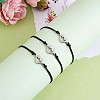 3Pcs 3 Style 430 Stainless Steel Knot Heart Link Bracelets Set JB719A-5