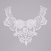 Milk Silk Embroidered Floral Lace Collar DIY-WH0260-06A-2