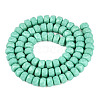 Opaque Glass Beads Strands GLAA-Q114-01A-B02-2