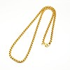 304 Stainless Steel Venetian Chain Necklace Making STAS-A028-N031G-1