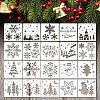 20Pcs Christmas PET Painting Stencils LS-DIY-D001-10-1