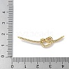 Rack Plating Brass Micro Pave Clear Cubic Zirconia Heart Connector Charms KK-G515-34G-3