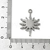 304 Stainless Steel Pendants STAS-P422-02C-P-3