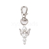 Angel Glass Pearl Pendant Decoration HJEW-JM02761-05-2