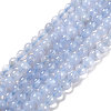 Grade AA Natural Blue Chalcedony Beads Strands G-F222-30-6mm-1-1