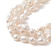 Natural Pearl Beaded 3 Layer Necklace for Women NJEW-JN04217-6