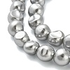 Electroplated Shell Pearl Beads Strands BSHE-C009-02-3