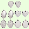 10Pcs 5 Styles 316 Surgical Stainless Steel Locket Pendants STAS-SP0001-94-6
