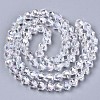 Electroplate Glass Beads Strands EGLA-S194-04A-G01-2