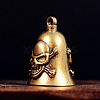 Skull Brass Mini Altar Bells for Witchcraft Wiccan Altar Supplies PW-WGB1A40-01-2