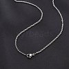 2mm Brass Rope Chain Necklaces for Men Women NJEW-G160-20P-3