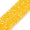 Electroplate Glass Beads Strands EGLA-A044-T2mm-A05-1