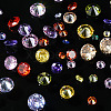 50Pcs 5 Colors Cubic Zirconia Cabochons ZIRC-YW0001-20B-5