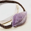 Natural Amethyst Beads Braided Bead Bracelets BJEW-Q070-01H-3