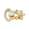 Brass Micro Pave Cubic Zirconia Pendants LS-KK-H521-02C-G-2