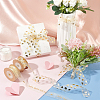 2 Rolls 2 Styles Valentine's Day Hot Stamping Polka Dot & Word Organza Ribbons SRIB-FG0001-17-4