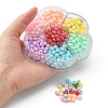 490Pcs 7 Style Opaque Acrylic Beads MACR-YW0002-04-5