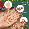 40Pcs 20 Styles Christmas Alloy Enamel Pendants ENAM-TA0001-55-4