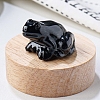 Natural Obsidian Carved Healing Frog Figurines PW-WG28161-18-1