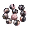 Natural Rhodonite Cabochons G-P393-R68-8MM-1