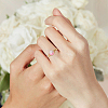 4Pcs 4 Styles Alloy Cuff Ring Findings FIND-CA0009-57-6