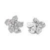 304 Stainless Steel Inlay Rhinestone Stud Earrings for Women EJEW-S227-09P-2