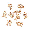 Alloy Rhinestone Charms ALRI-T008-01G-3