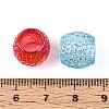 UV Plating Transparent Acrylic European Beads TACR-T029-08M-3