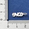 925 Sterling Silver Word Love Charms STER-M119-13S-3