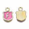 Alloy Enamel Charms ENAM-T012-03F-RS-3