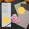 Self Adhesive Gold Foil Embossed Stickers DIY-WH0211-319-6